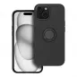 Apple iPhone 15 Hülle Silicone ring Schwarz