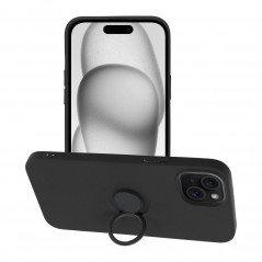 Apple iPhone 15 Plus Hülle Silicone ring Schwarz