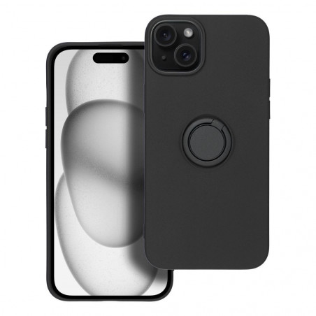 Apple iPhone 15 Plus Hülle Silicone ring Schwarz
