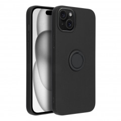 Apple iPhone 15 Plus Hülle Silicone ring Schwarz