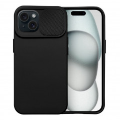 Apple iPhone 15 Hülle Slide Schwarz
