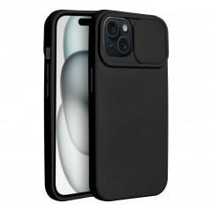 Apple iPhone 15 Hülle Slide Schwarz
