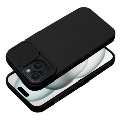 Apple iPhone 15 Hülle Slide Schwarz