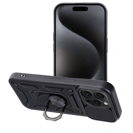Apple iPhone 15 Pro Hülle Armor Schwarz