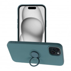 Apple iPhone 15 Plus Hülle Silicone ring Grün