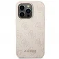Apple iPhone 14 Pro Max Hülle Guess 4G Gold Logo Elegant  Rosa