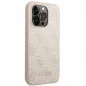 Apple iPhone 14 Pro Max Hülle Guess 4G Gold Logo Elegant  Rosa