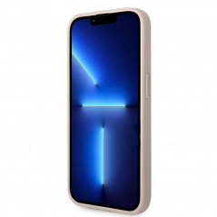 Apple iPhone 14 Pro Max Hülle Guess 4G Gold Logo Elegant  Rosa