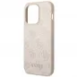 Apple iPhone 14 Pro Max Hülle Guess 4G Gold Logo Elegant  Rosa