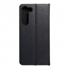 Samsung Galaxy S23 Plus 5G Book Handytaschen LUNA Book Gold Elegant  Schwarz