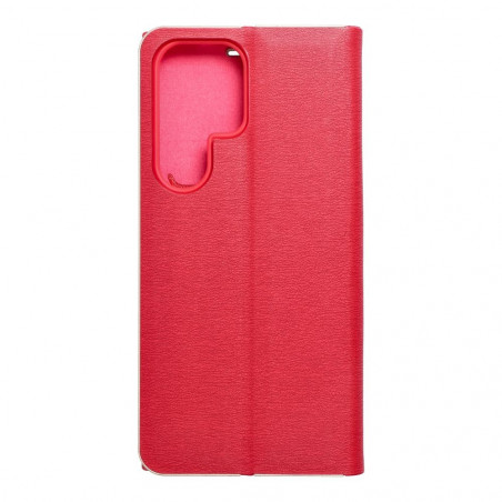 Samsung Galaxy S23 Ultra 5G Book Handytaschen LUNA Book Gold Elegant  Rot