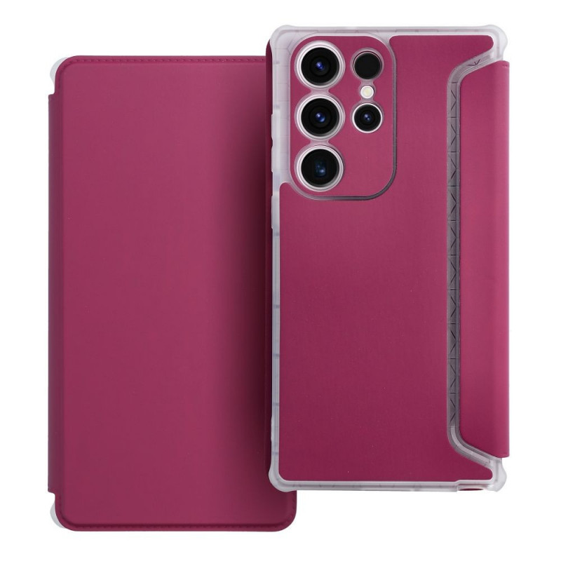 Samsung Galaxy S23 Ultra 5G Book Handytaschen Piano Book Magenta