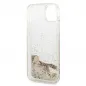 Apple iPhone 14 Plus Hülle Guess Liquide Glitter Charms Elegant  Gold