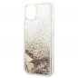 Apple iPhone 14 Plus Hülle Guess Liquide Glitter Charms Elegant  Gold