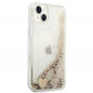 Apple iPhone 14 Plus Hülle Guess Liquide Glitter Charms Elegant  Gold