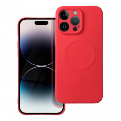 Apple iPhone 14 Pro Max Hülle Silicone Mag Cover MagSAFE  Rot