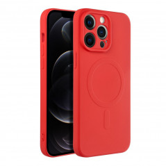 Apple iPhone 14 Pro Max Hülle Silicone Mag Cover MagSAFE  Rot