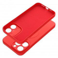 Apple iPhone 14 Pro Max Hülle Silicone Mag Cover MagSAFE  Rot