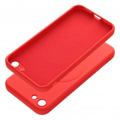 Apple iPhone SE 2022 5G Hülle Silicone Mag Cover MagSAFE  Rot
