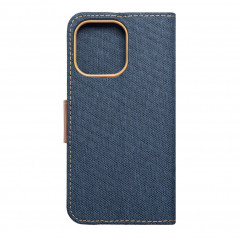 Apple iPhone 14 Pro Max Book Handytaschen CANVAS Book Navy blau