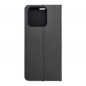 XIAOMI Redmi 10C Book Handytaschen LUNA Book Carbon Kohlenstoff-Faser, Elegant  Schwarz