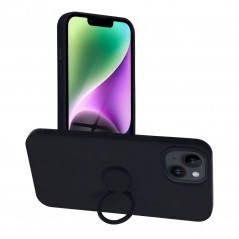 Apple iPhone 14 Hülle Silicone ring Schwarz