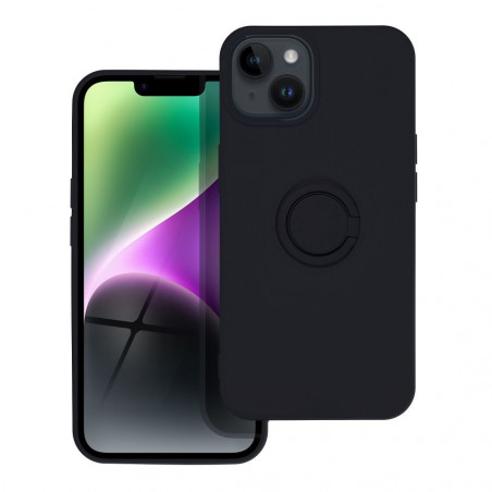 Apple iPhone 14 Hülle Silicone ring Schwarz