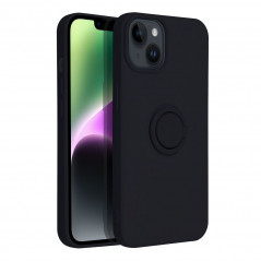 Apple iPhone 14 Hülle Silicone ring Schwarz
