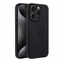 Apple iPhone 15 Pro Hülle Silicone Mag Cover MagSAFE  Schwarz
