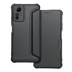 XIAOMI Redmi Note 12s Book Handytaschen Razor Book Kohlenstoff-Faser, Kohlenstoffmuster  Dunkelgrün