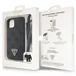 Apple iPhone 13 Hülle Guess Metal Logo Starss Crossbody Elegant  Schwarz