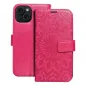 Apple iPhone 15 Book Handytaschen MEZZO Book Mandala  Magenta