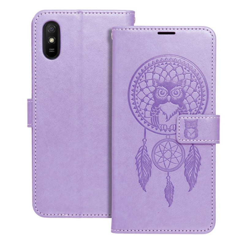 XIAOMI Redmi 9C NFC Book Handytaschen MEZZO Book Traumfänger  Lila (Purple)