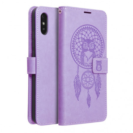 XIAOMI Redmi 9C NFC Book Handytaschen MEZZO Book Traumfänger  Lila (Purple)