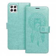 Samsung Galaxy A22 5G Book Handytaschen MEZZO Book Traumfänger  Grün