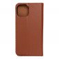 Apple iPhone 15 Book Handytaschen Leather case SMART PRO Elegant  Braun