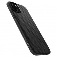Apple iPhone 15 Plus Hülle Spigen  Liquid Air Matt Schwarz