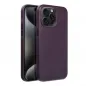 Apple iPhone 15 Pro Max Hülle Leather Mag Cover Elegant  MagSAFE  Dunkelviolett