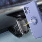 XIAOMI Redmi 12C Hülle Silicone ring Lila (Violet)
