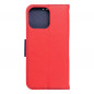 Apple iPhone 15 Pro Max Book Handytaschen Fancy Book Rot / Marine
