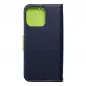 Apple iPhone 15 Pro Max Book Handytaschen Fancy Book Marine / Limette