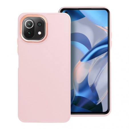 XIAOMI Mi 11 Lite 5G NE Hülle FRAME Elegant  Puderrosa