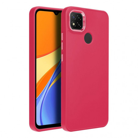 XIAOMI Redmi 9C NFC Hülle FRAME Elegant  Magenta