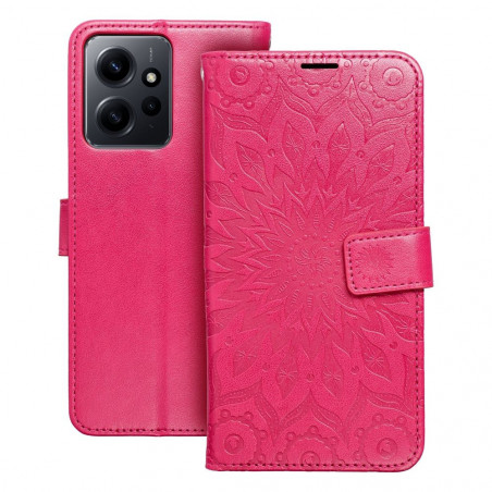 XIAOMI Redmi Note 12 4G Book Handytaschen MEZZO Book Mandala  Magenta