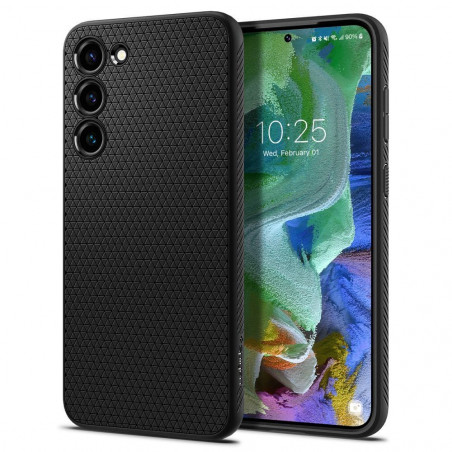 Samsung Galaxy S23 Plus 5G Hülle Spigen  Liquid Air Matt Schwarz