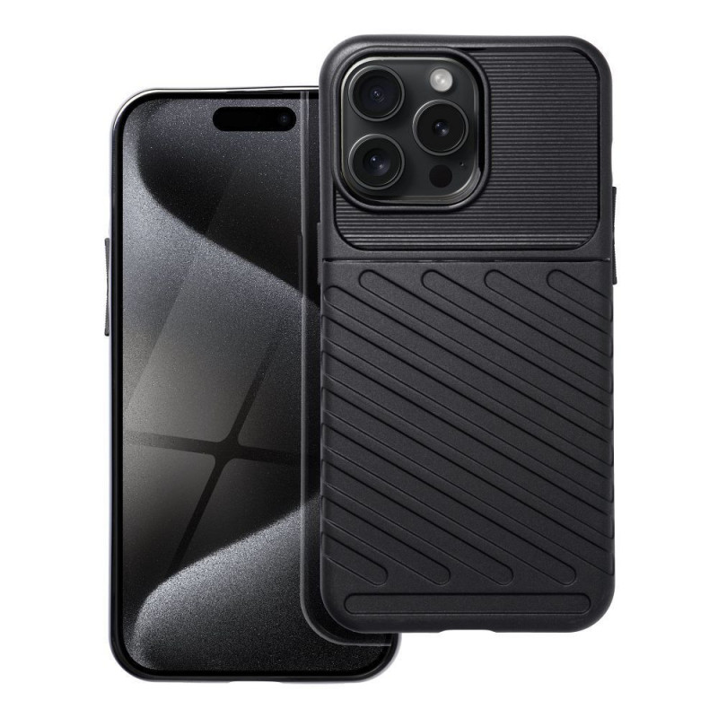 Apple iPhone 15 Pro Max Hülle THUNDER Schwarz