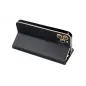 Apple iPhone 15 Pro Book Handytaschen LUNA Book Gold Elegant  Schwarz