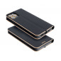 Apple iPhone 15 Plus Book Handytaschen LUNA Book Gold Elegant  Schwarz