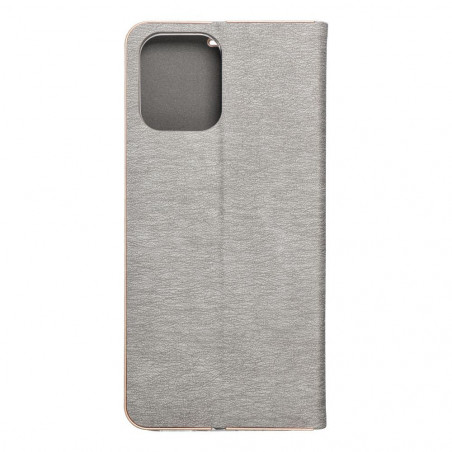 XIAOMI Redmi 12 Book Handytaschen LUNA Book Gold Elegant  Silber 
