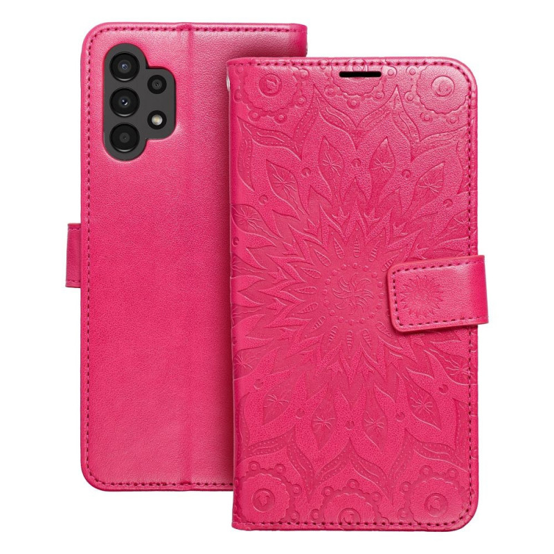 Samsung Galaxy A13 LTE Book Handytaschen MEZZO Book Mandala  Magenta